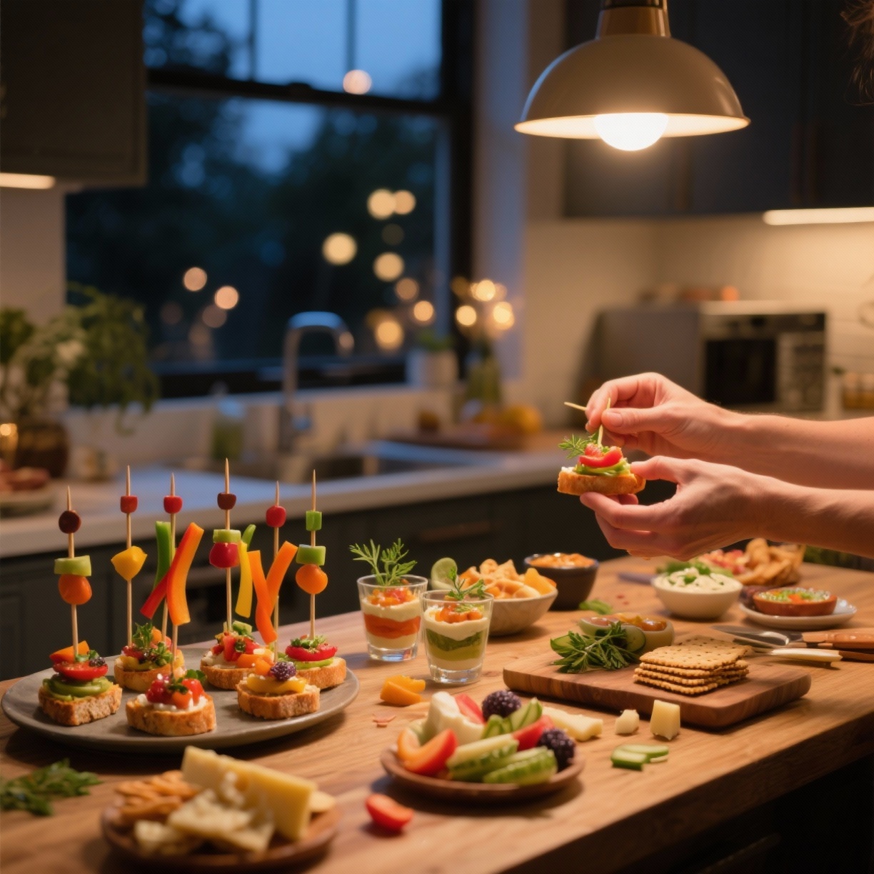 Inove Suas Noites: Snacks Rápidos e Montagens Criativas para Surpreender